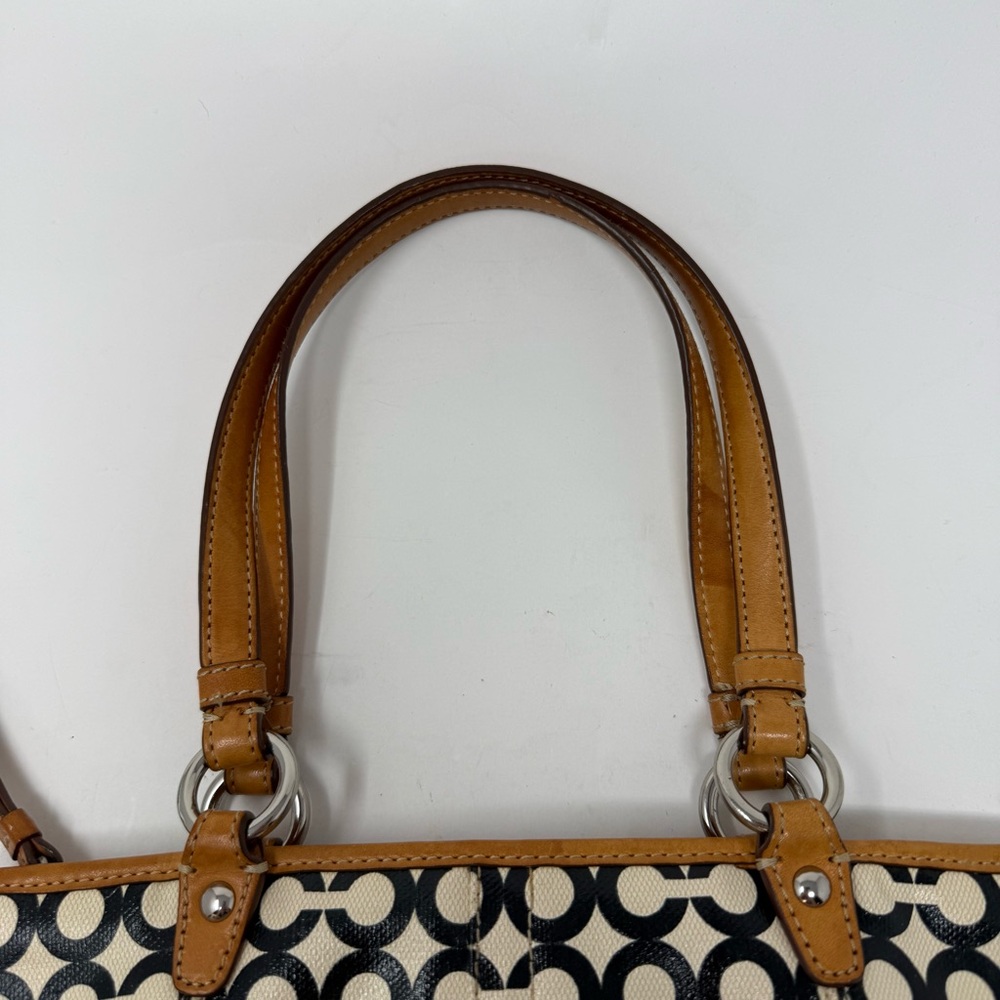 Coach Y2K Leah Opt Art Coated Canvas C Black & White Mini Bag - Picture 6 of 11